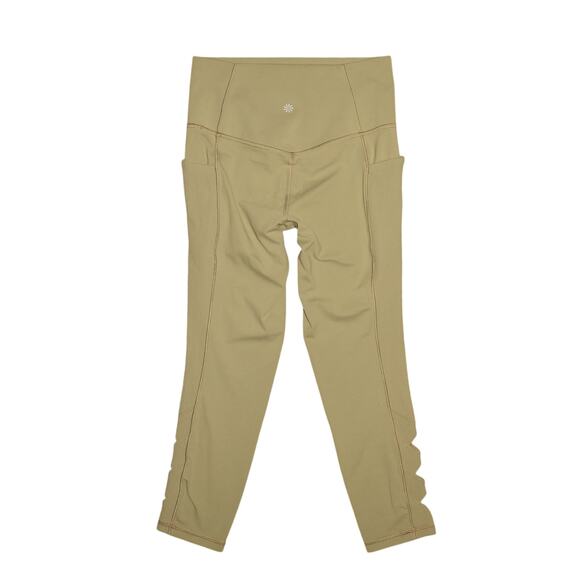 ATHLETA $120 Salutation Stash Pocket II Cutout 7/8 Legging Sage Green Small - Picture 2 of 3